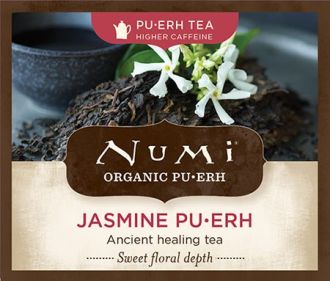 Chá Pu-erh Orgânico Jasmim Numi 1