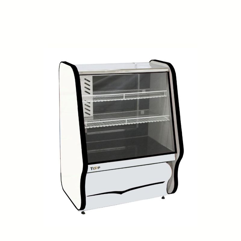 BALCÃO REFRIGERADO DOCE 0,80M AR FORÇADO FAIXA PRETA ORMIFRIO 1