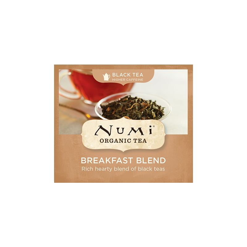 Chá Preto Orgânico Breakfast Blend Numi formato:SACHÊ INDIVIDUAL 1