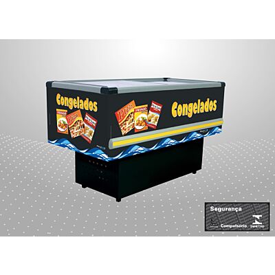 BALCÃO CONGELADO ILHA 435L 220V POLOFRIO
