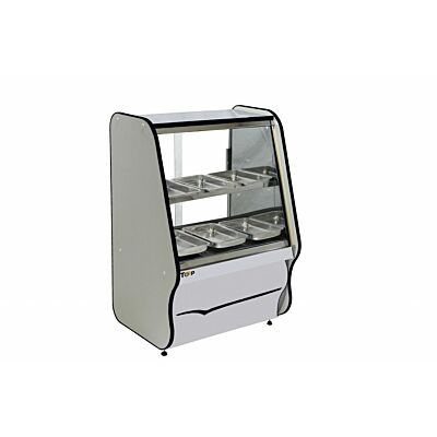 BALCÃO ESTUFA SALGADO 0,70M TOOP 3 ANDARES TERMOS FAIXA PRETA ORMIFRIO