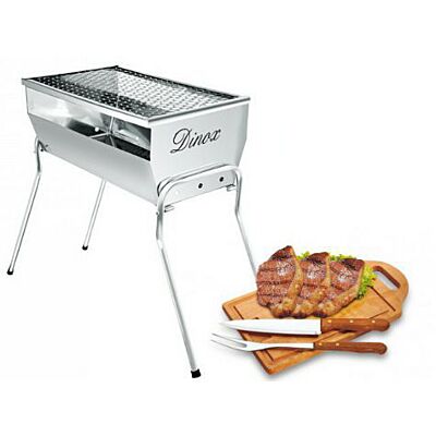 CHURRASQUEIRA TRADICIONAL 31X31X33 PEQUENA CHU-069 INOX MANOX