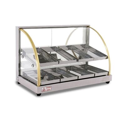 ESTUFA 08 BANDEJAS VIDRO CURVO DUPLA W8B 220V TITÃ