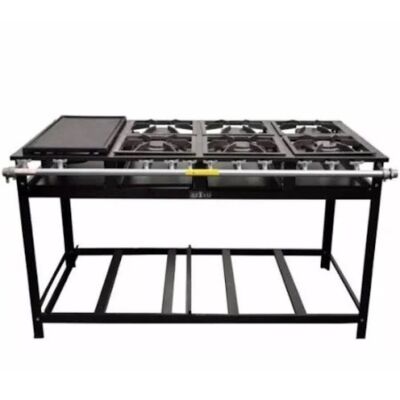 FOGÃO 6 BOCAS 30X30 BP P7 3QD/3QS CHAPA À GÁS CRISTALAÇO