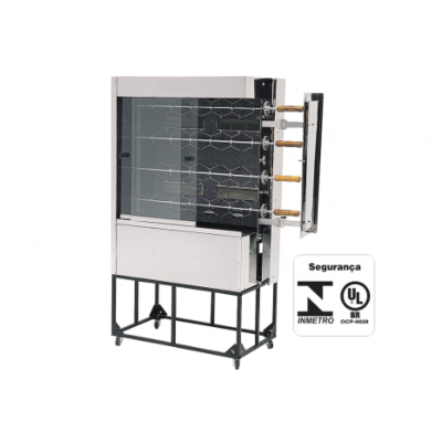 FORNO ROTATIVO 4E INFRAVERMELHO 20 FRANGOS FFV20 À GÁS VENÂNCIO