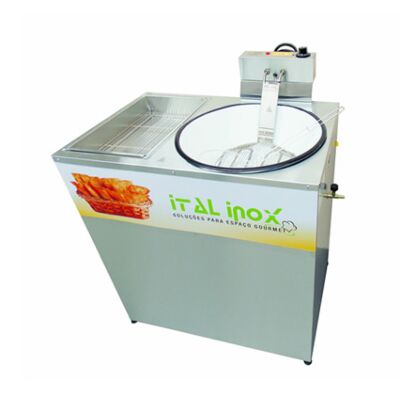 FRITADEIRA FOGÃO PASTELEIRO TACHO 7L ESCORREDOR GABINETE FLEX GÁS 220V ITAL INOX