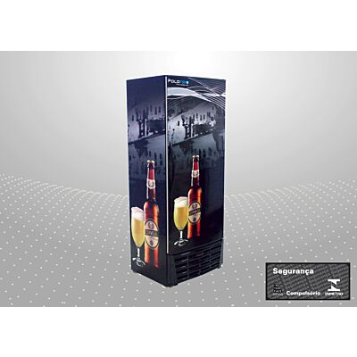 GELADEIRA CERVEJEIRA 560L 1 PORTA VIDRO 70X197X72 PRETA 2410 POLOFRIO