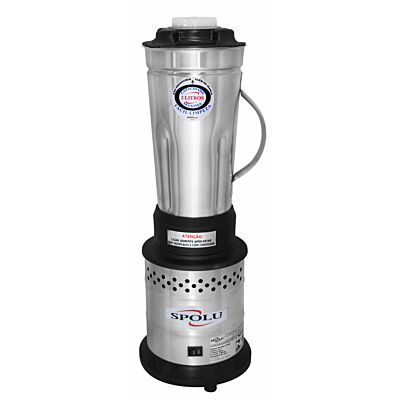 LIQUIDIFICADOR 02L ALTA ROTAÇÃO ECO 800W 18000 RPM COPO INOX SPL-022 220V SPOLU