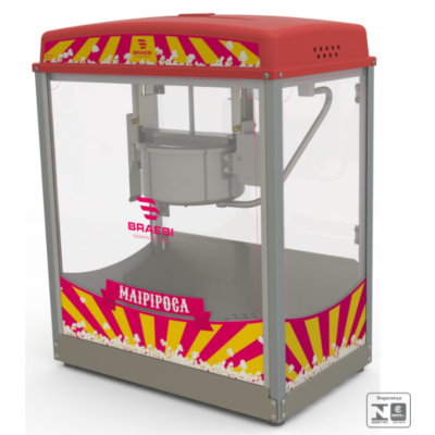 MÁQUINA DE PIPOCA PIPOQUEIRA 1000W BMP-150 127/220V BRAESI
