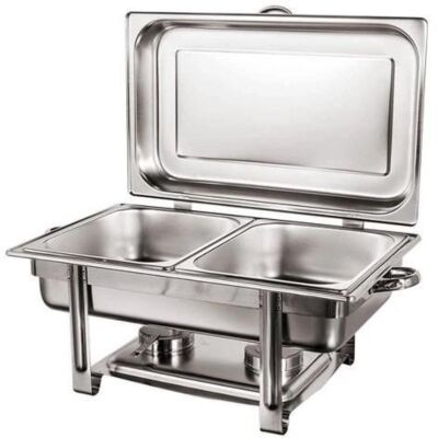RECHAUD RETANGULAR 09L 2 CUBAS INOX MAGNA
