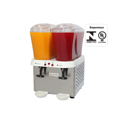 REFRESQUEIRA 2 RESERVATÓRIOS 32L INOX RV216 220V VENÂNCIO