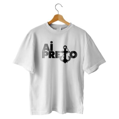Camiseta Algodão Branca Cezar Black AI PRETO