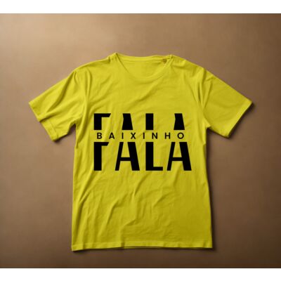 Camiseta Estonada FALA BAIXINHO AI PRETO