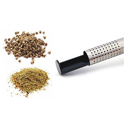 Infusor de Chá Cilíndrico Compacto Inox 3