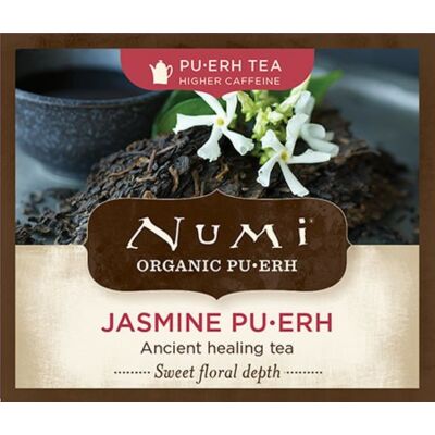 Chá Pu-erh Orgânico Jasmim Numi 1