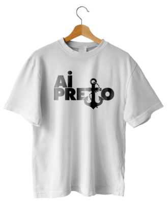 Camiseta Algodão Branca Cezar Black AI PRETO