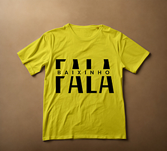 Camiseta Estonada FALA BAIXINHO AI PRETO