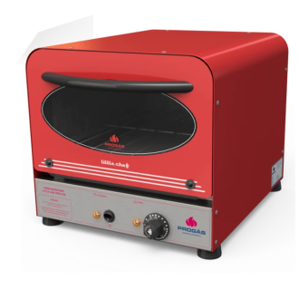 FORNO REFRATÁRIO LITTLE CHEF RETRÔ VERMELHO PRPE-200 220V PROGÁS 1