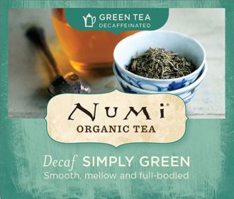 Chá Verde Orgânico Descafeinado Simply Green Numi 1