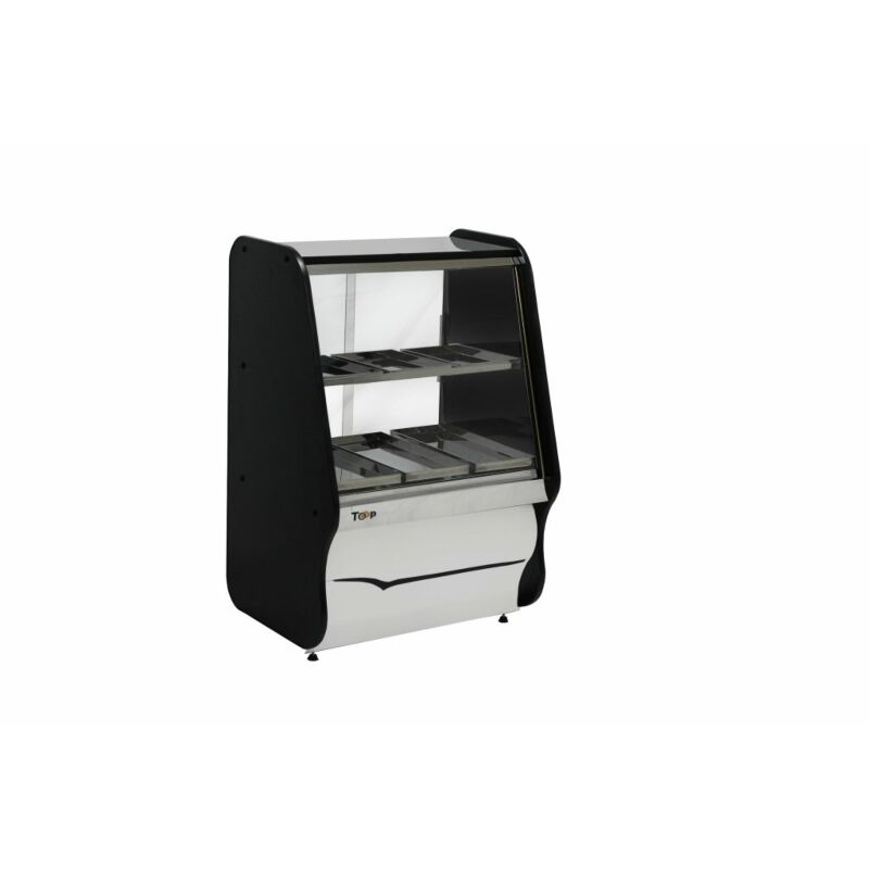 BALCÃO ESTUFA SALGADO 0,70M TOOP 3 ANDARES TERMOS E LED BLACK ORMIFRIO 1