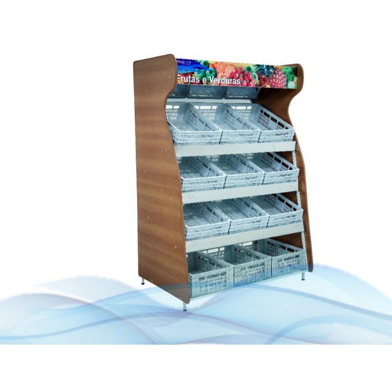 BALCÃO EXPOSITOR 1,70M FRUTEIRA LATERAL 7202 POLOFRIO 1