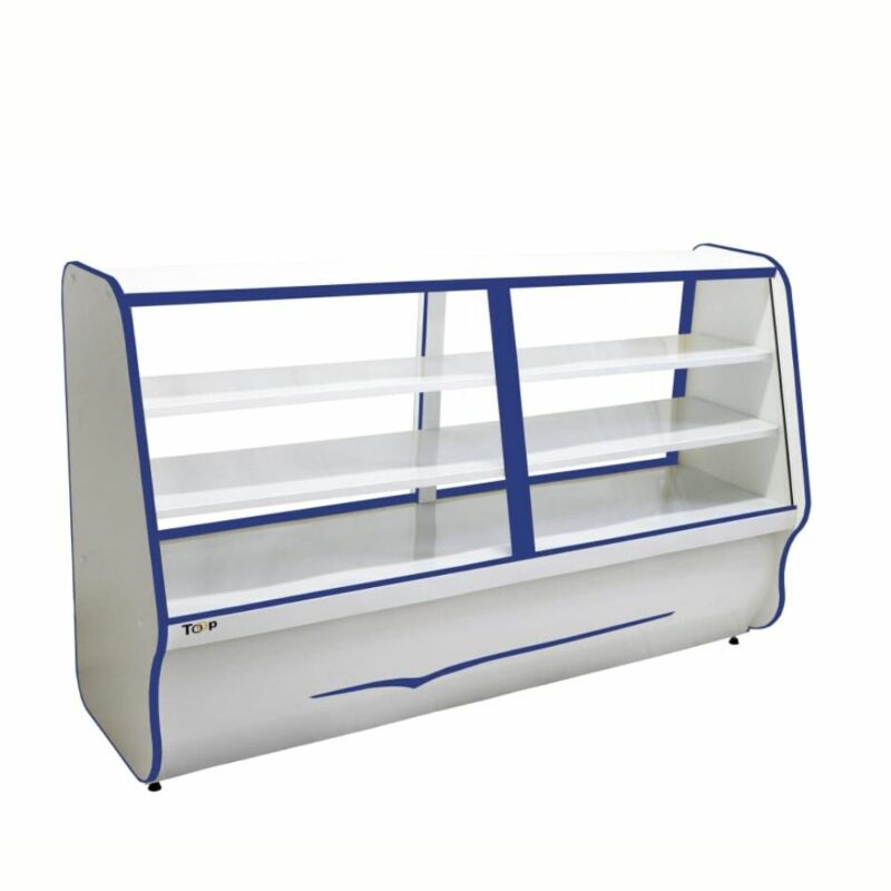 BALCÃO VITRINE SECA 1,80M TOOP FAIXA AZUL ORMIFRIO 1