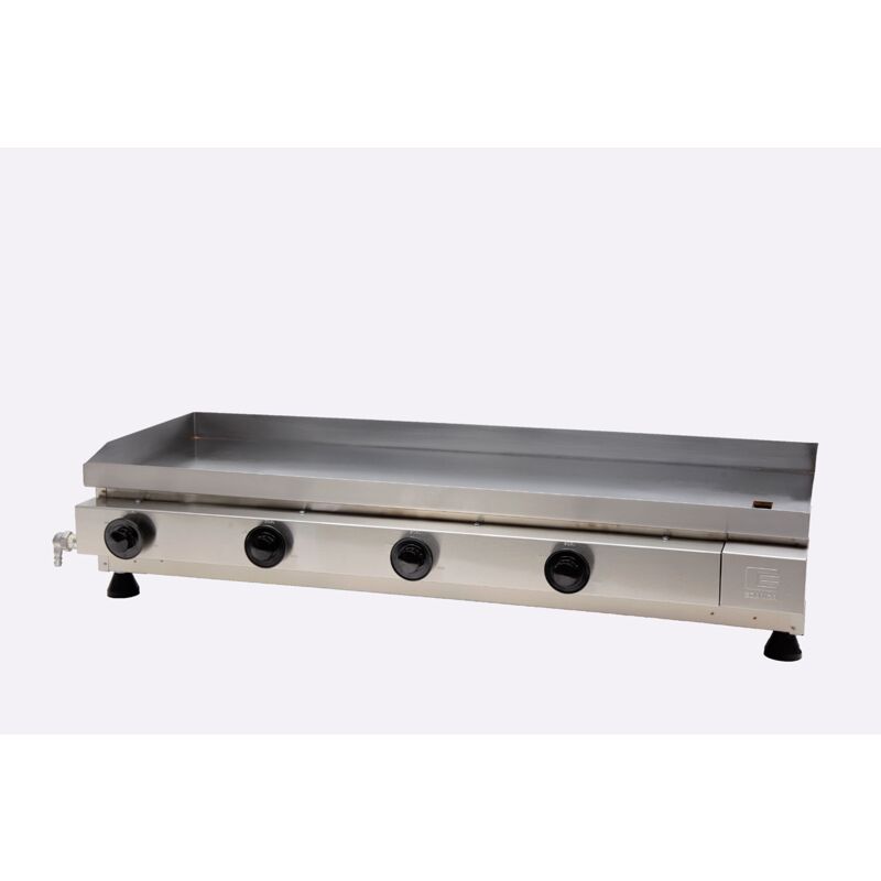 CHAPA BIFETEIRA 105X60 INOX ESCOVADO CGP-100 À GÁS EDANCA 1