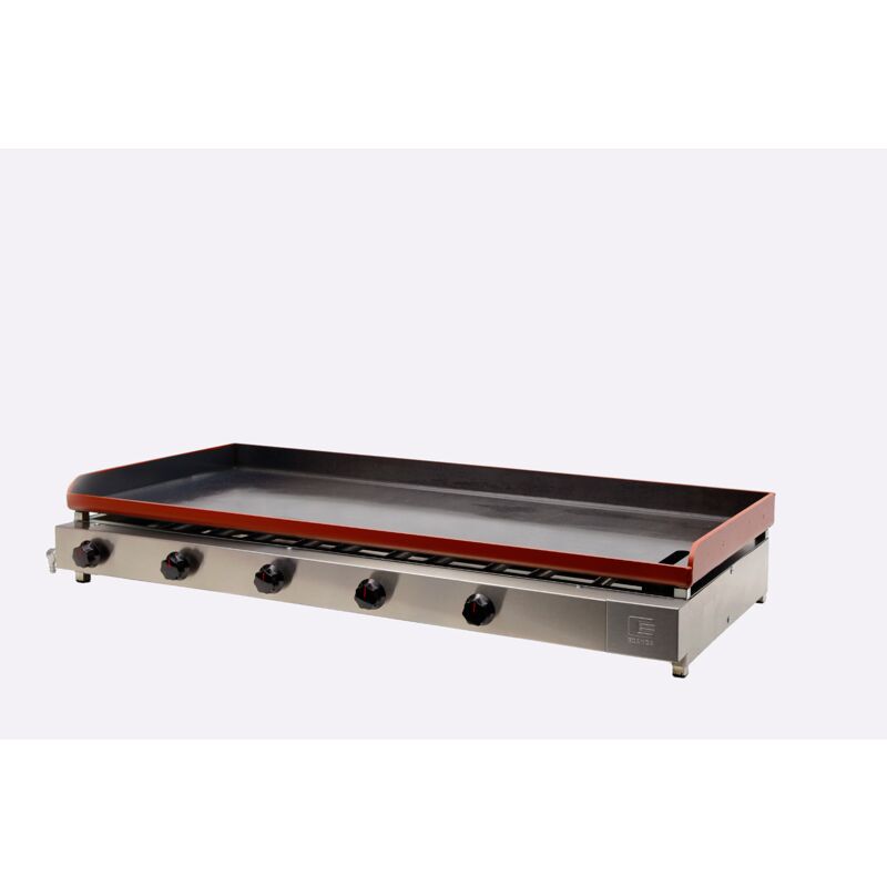 CHAPA BIFETEIRA 125X60 INOX ESCOVADO CGB-120 À GÁS EDANCA 1
