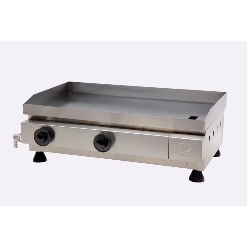 CHAPA BIFETEIRA 60X35 À GÁS LINHA PRATA INOX ESCOVADO CGP-60 EDANCA 1