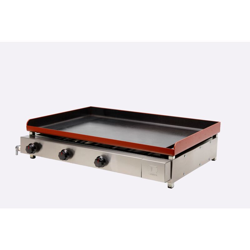 CHAPA BIFETEIRA 80X50 À GÁS INOX ESCOVADO CGB-80 EDANCA 1