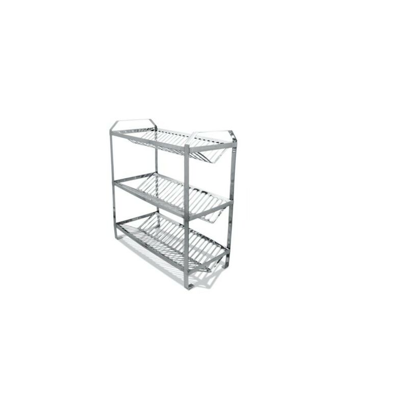 ESCORREDOR DE PRATOS 60 PRATOS SUPER EPS-018 INOX MANOX 1