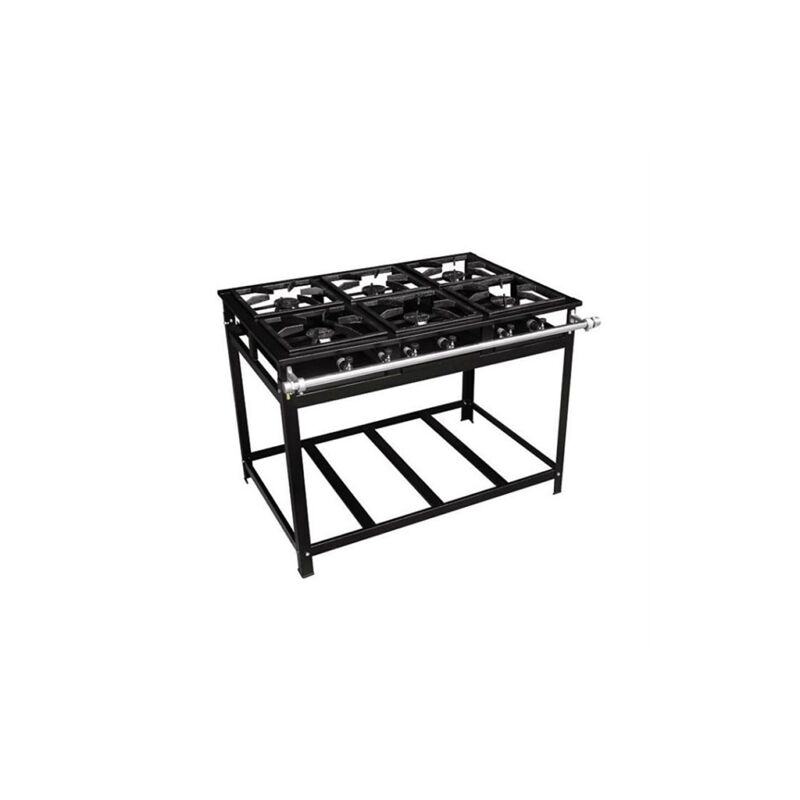 FOGÃO 6 BOCAS 40X40 BP P10 6QD MASTER À GÁS CRISTALAÇO 1