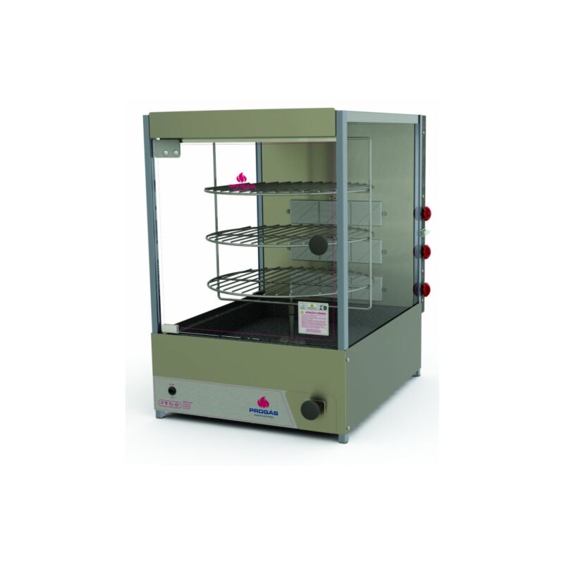 FORNO GIRATÓRIO 3A INFRAVERMELHO COMPACTO PRP-124 G À GÁS PROGÁS 1