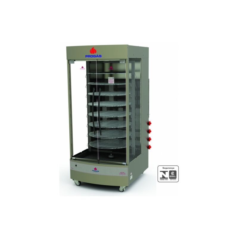 FORNO GIRATÓRIO 8A INFRAVERMELHO PRP-482 G4 À GÁS PROGÁS 1