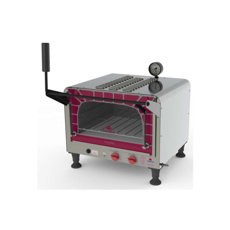 FORNO REFRATÁRIO MINI CHEF PRP-400G STYLE G2 À GÁS PROGÁS 1
