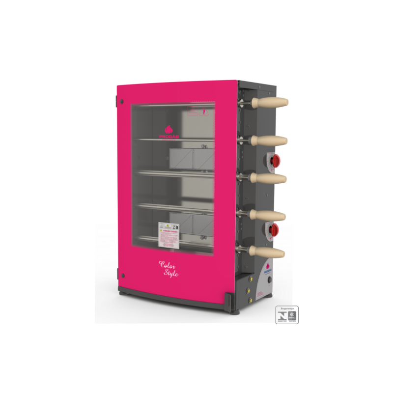 FORNO ROTATIVO 5E INFRAVERMELHO PRR-051 G2 COLOR STYLE À GÁS PROGÁS 1