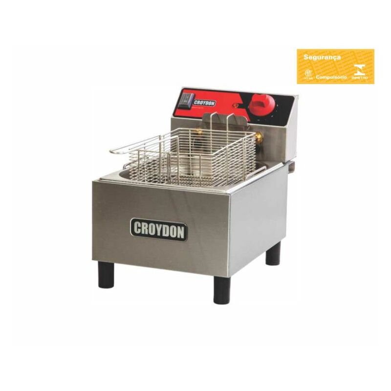 FRITADEIRA 1 CUBA 1 CESTO 4,5L FC1B 220V CROYDON 1