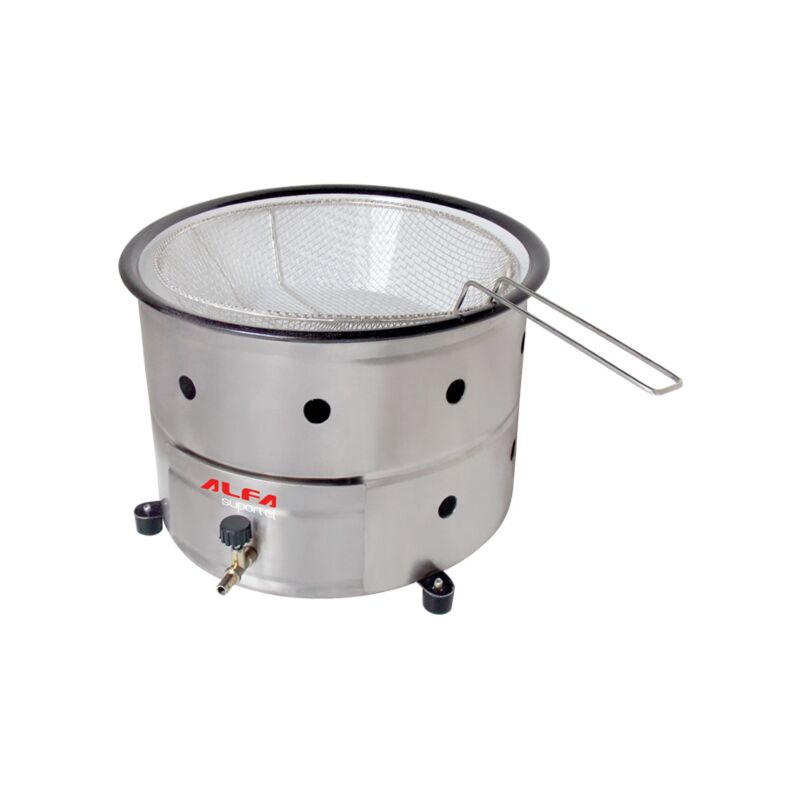 FRITADEIRA FOGÃO PASTELEIRO TACHO 7L AP MESA À GÁS ALFA SUPORTEL 1