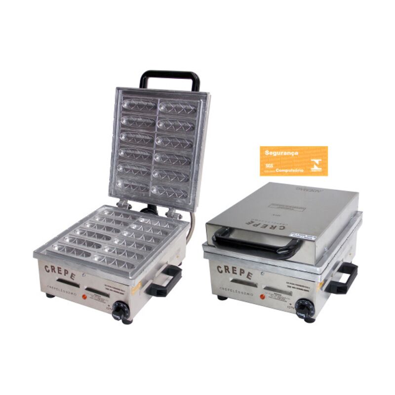 MÁQUINA DE CREPE NO PALITO 12 CREPELÍSSIMO 13CM 127V ADEMAQ 1