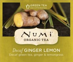 Chá Verde Orgânico Descafeinado Limão e Gengibre Numi 1